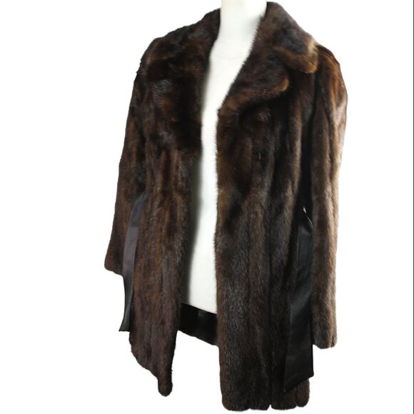 Mahogany Mink Stroller with Leather Accent Panels, Size Sm/Med - Picture 9 of 12